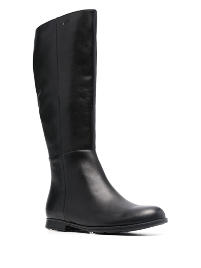 Shop Camper Mil Knee-length Boots In Schwarz