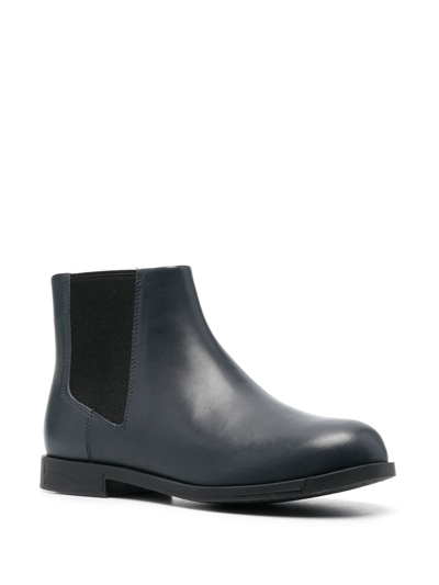 Camper Bowie Elasticated Side-panel Boots In Grau