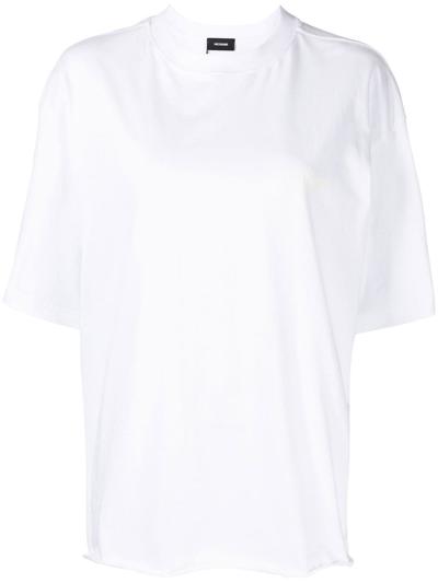 Shop We11 Done Logo-print Layered T-shirt In White