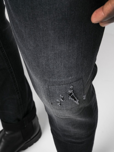 Dondup Slim-cut Leg Jeans In Schwarz