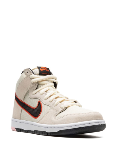 Shop Nike Sb Dunk High Pro Premium "san Francisco Giants" Sneakers In Neutrals