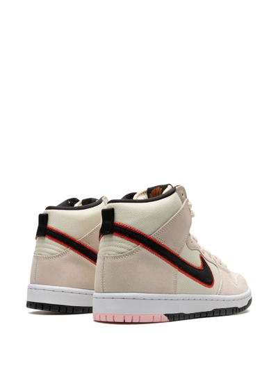 Shop Nike Sb Dunk High Pro Premium "san Francisco Giants" Sneakers In Neutrals
