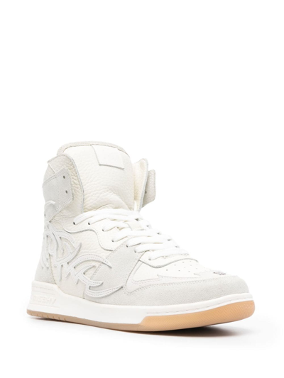 Misbhv Appliqué-logo High-top Sneakers In Weiss