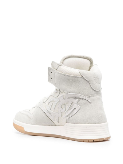Misbhv Appliqué-logo High-top Sneakers In Weiss