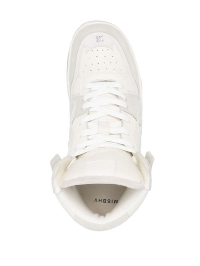 Misbhv Appliqué-logo High-top Sneakers In Weiss
