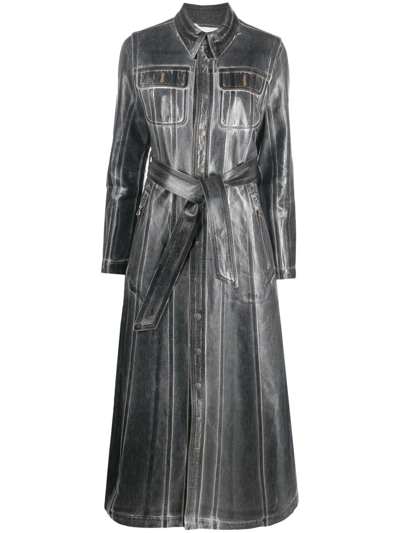 Diesel The De-flaminty Shirt Dress In Grau