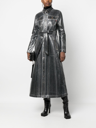 Diesel The De-flaminty Shirt Dress In Grau