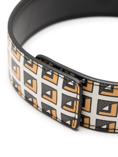 Prada Choker Mit Logo-schild In Schwarz
