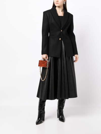 Anouki Single-breasted Wool Blazer In Black