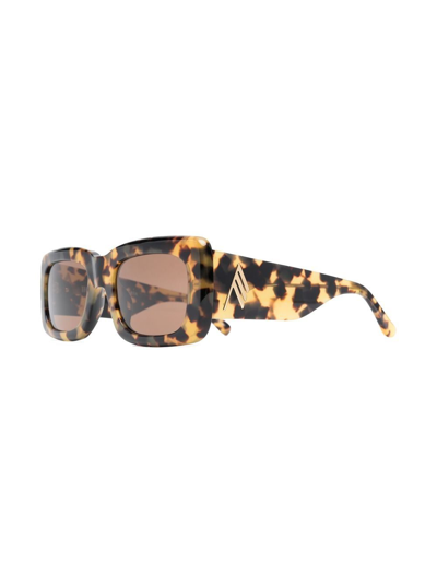 Shop Attico X The  Marfa Sunglasses In Brown