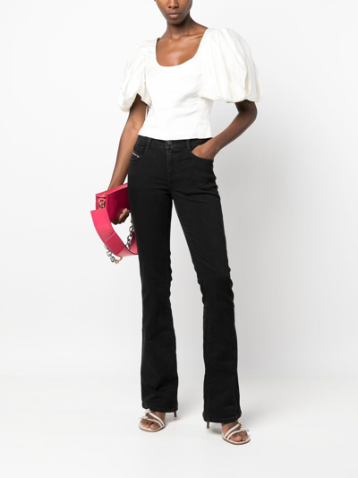 Shop Frame Puff-sleeve Blouse In Weiss