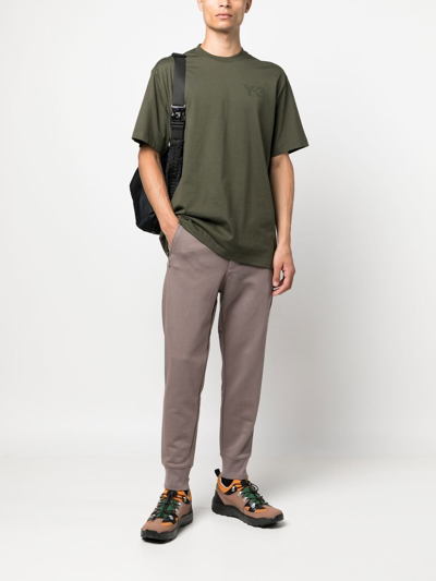 Shop Y-3 Drawstring Track Pants In Braun