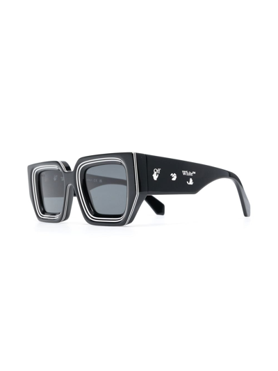 Shop Off-white Francisco Square-frame Sunglasses In Schwarz