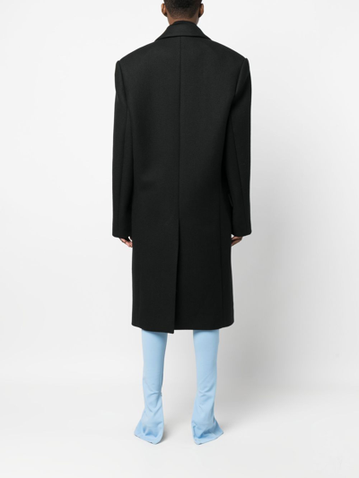 Wardrobe.nyc Accumulator Nyc X Hayley Bieber Double Breast Coat In Black