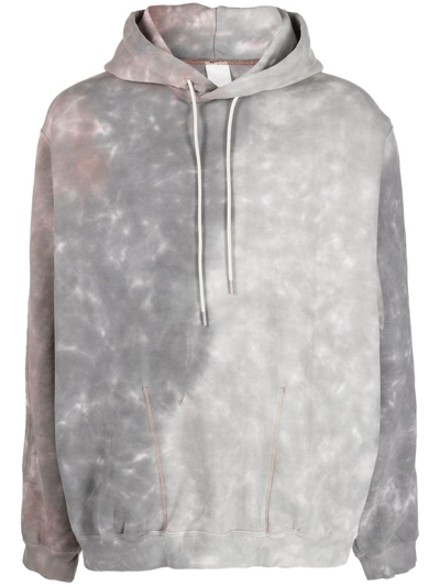 Shop Attachment Long-sleeve Cotton Hoodie In Grau