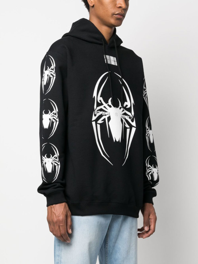 Vtmnts Black Spider Hoodie In Black Cotton | ModeSens