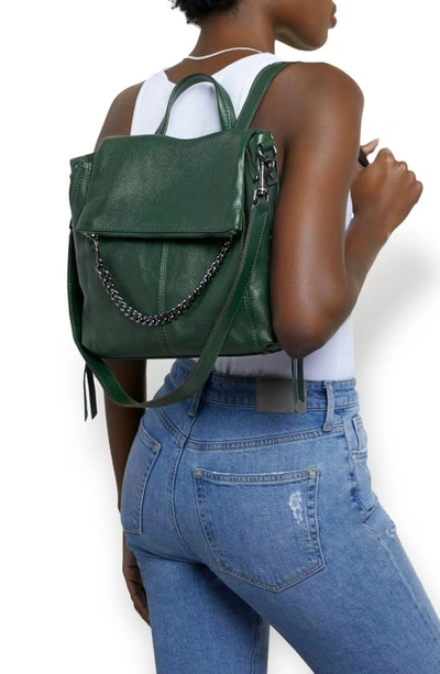 Shop Aimee Kestenberg No Bs Leather Backpack In Hunter Green