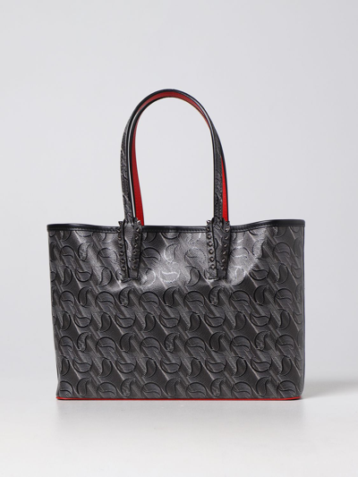 Christian Louboutin Small Cabata Leather Tote Bag In Black | ModeSens