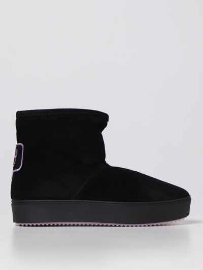 Shop Chiara Ferragni Flat Ankle Boots  Woman In Black