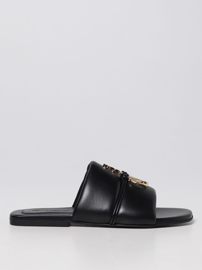 Shop Jw Anderson Flat Sandals  Woman Color Black 1