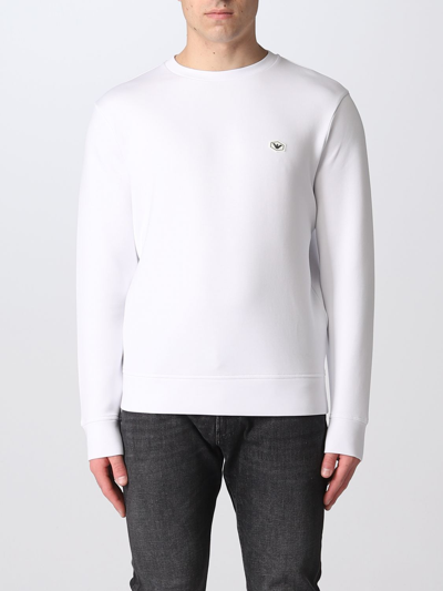 Shop Emporio Armani Sweatshirt  Men Color White