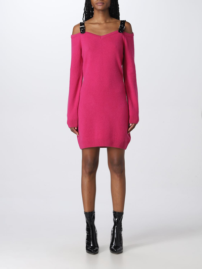 Shop Moschino Couture Dress  Woman Color Fuchsia