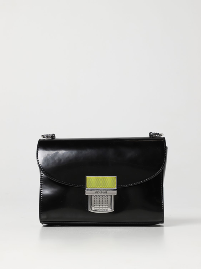 Msgm Mini Clic Bag In Black