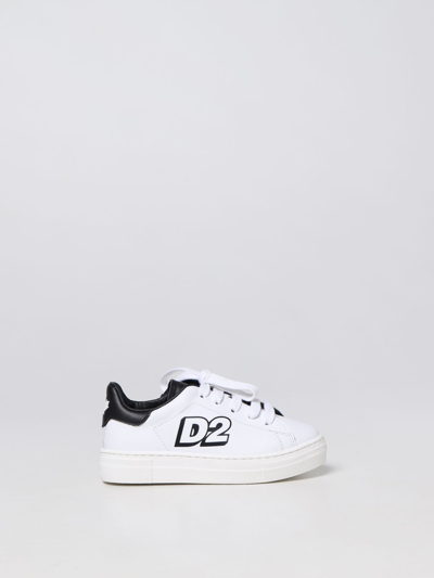 Shop Dsquared2 Junior Shoes  Kids Color White