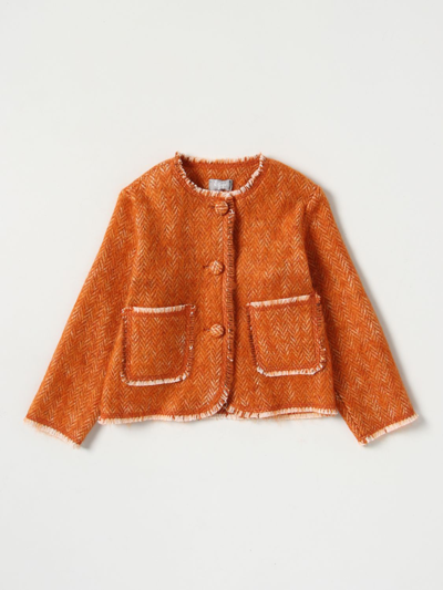 Shop Il Gufo Jacket  Kids In Orange