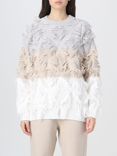 Shop Lorena Antoniazzi Sweater  Woman Color White