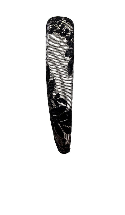 Emi Jay Halo Headband In Black Lace