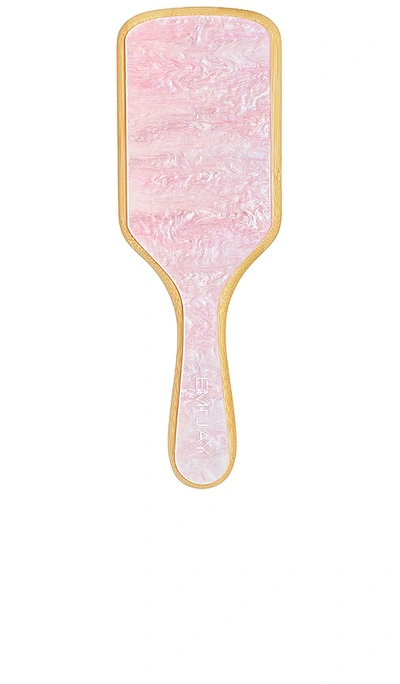 Shop Emi Jay Bamboo Paddle Brush In Pink Sugar