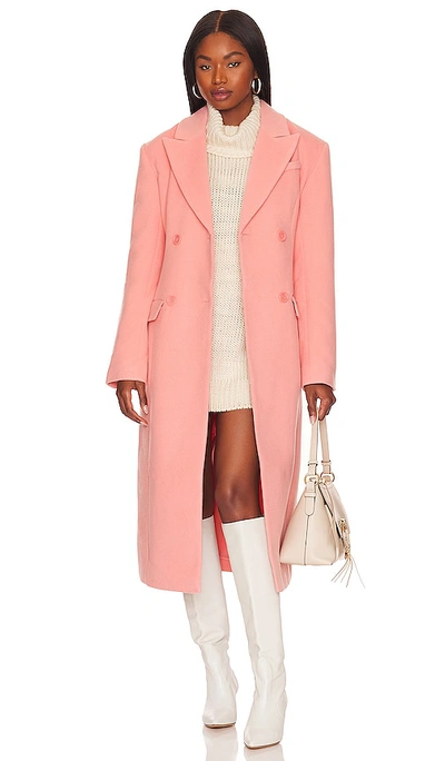Shop Lovers & Friends Astoria Coat In Pink