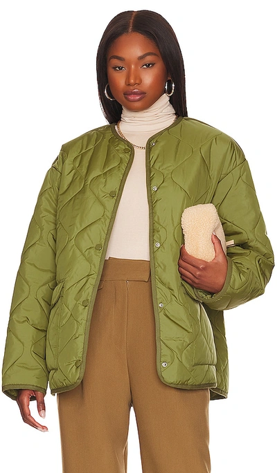 Shop L'academie Rory Jacket In Olive Green