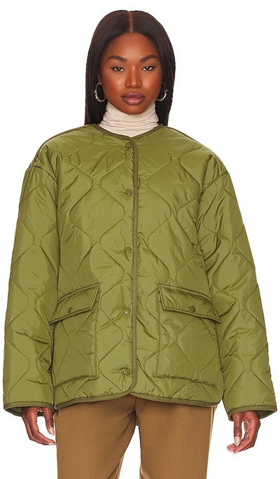 Shop L'academie Rory Jacket In Olive Green