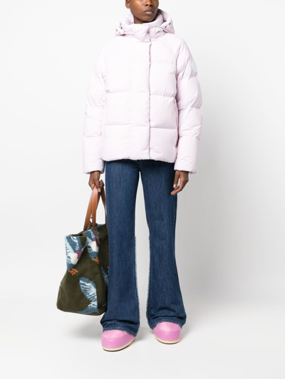 Canada Goose Logo-patch Padded Jacket In Rosa