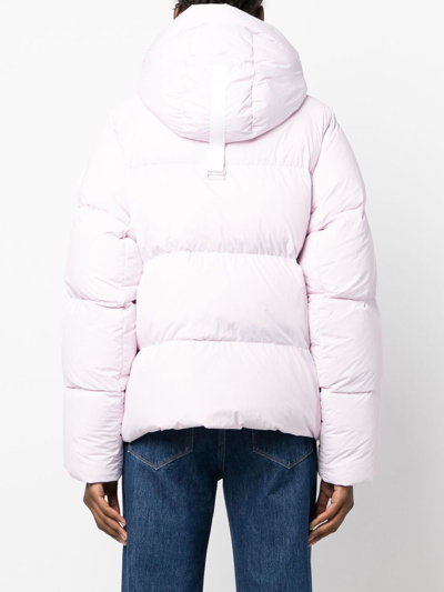 Canada Goose Logo-patch Padded Jacket In Rosa