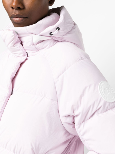 Canada Goose Logo-patch Padded Jacket In Rosa