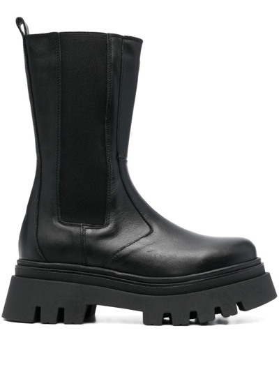 Alohas All Rounder Leather Ankle Boots In Schwarz