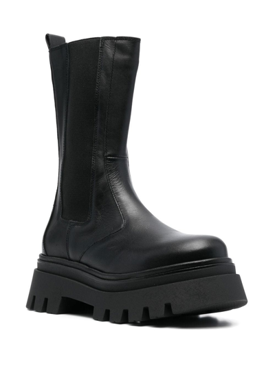 Alohas All Rounder Leather Ankle Boots In Schwarz