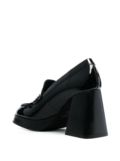 Shop Alohas Take Off 90mm Patent-leather Loafers In Schwarz