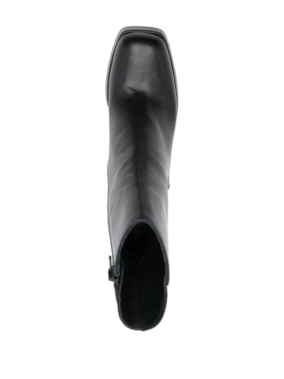 Vamsko Doris 90mm Leather Ankle Boots In Schwarz