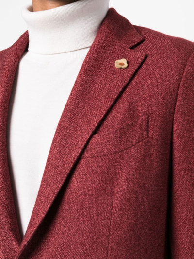 羊绒真丝混纺单排扣西装夹克