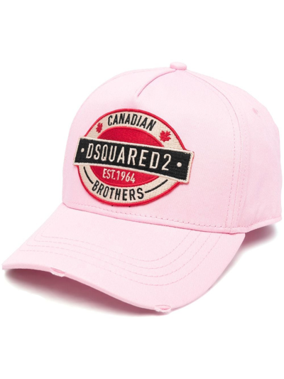 Dsquared2 Logo-embroidered Baseball Cap In Rosa | ModeSens