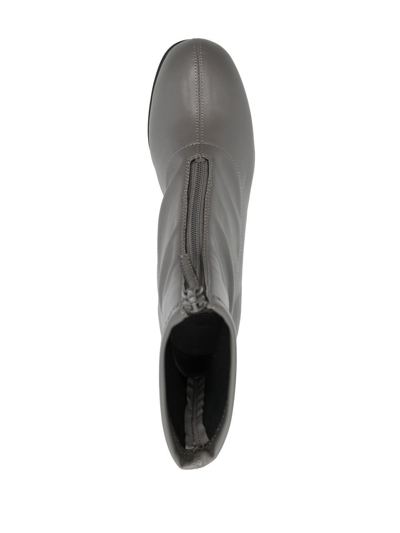 Camper Katie Zipped-up Ankle Boots In Grau