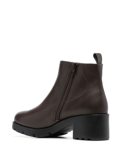 Camper Wanda Ankle Boots In Braun