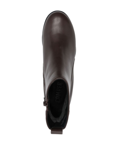 Camper Wanda Ankle Boots In Braun