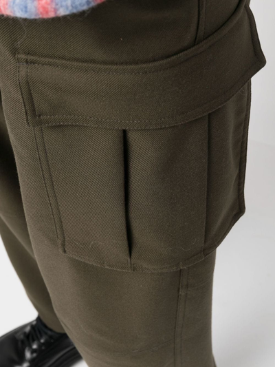 Shop Moncler Drawstring-fastening Cargo Trousers In Grün
