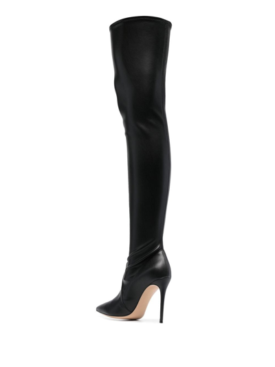 Casadei Julia 115mm Knee-high Boots In Black