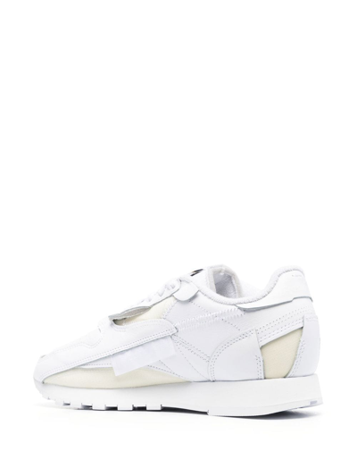 Shop Maison Margiela X Reebok Memory Of Leather Sneakers In Weiss